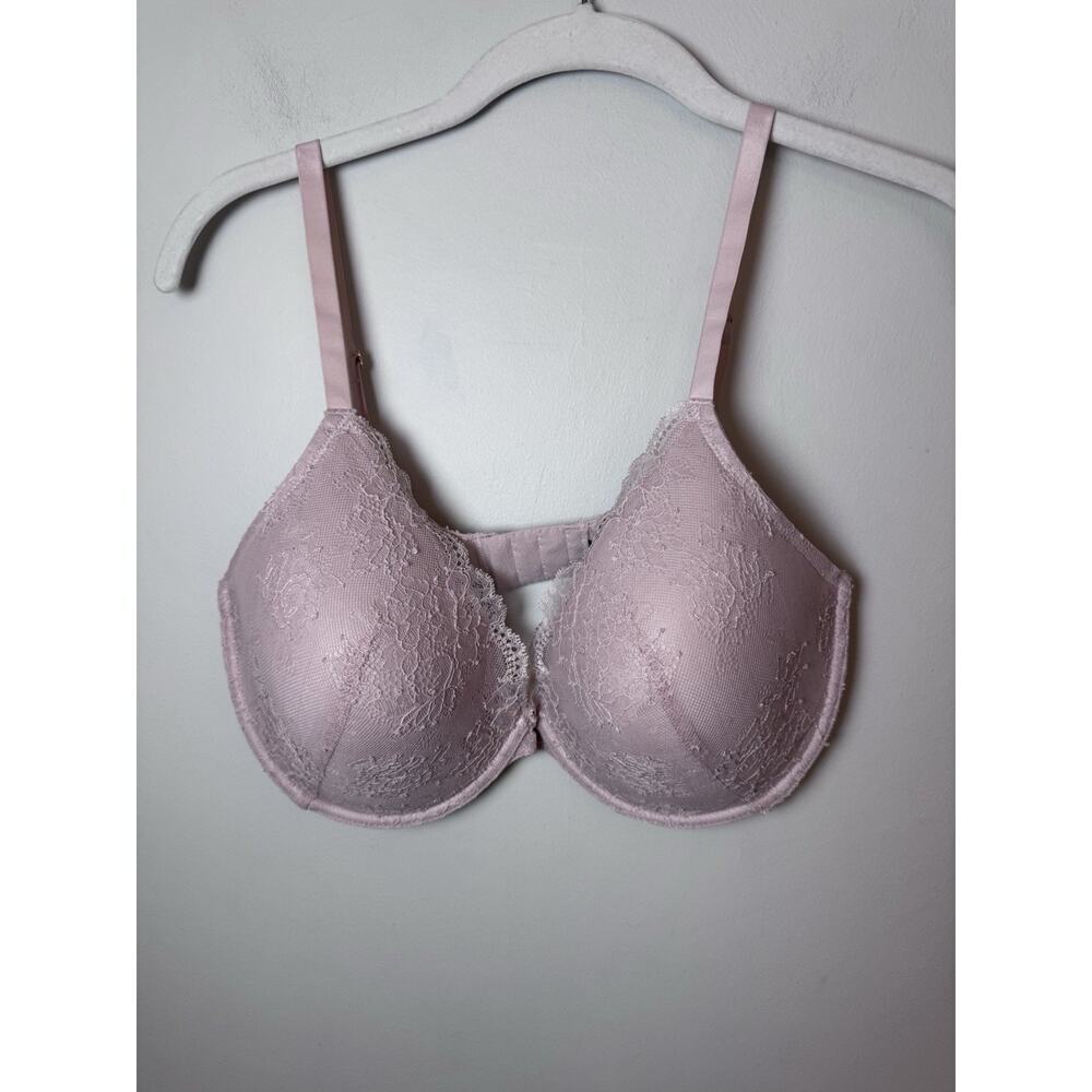 Natori Full Coverage Underwire Lace Bra Sz 34 DDD Nude 105951